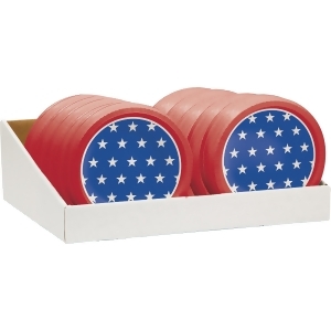 Club Pack of 16 Red White and Blue with Stars Patriotic Disposable Plastic Party Bowls - All