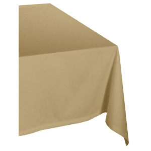 120 Sandy Beige Polyester Rectangular Seamless Tablecloth - All