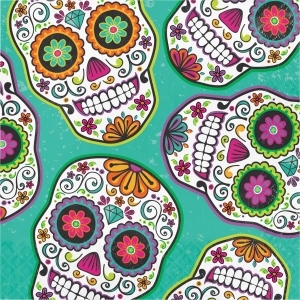 Pack of 192 Multicolored Halloween Disposable Party Luncheon Napkins 6.5 - All