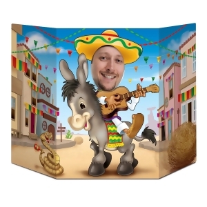 Pack of 6 Fiesta Themed Mule and Sombrero Photo Prop Decorations 37 x 25 - All