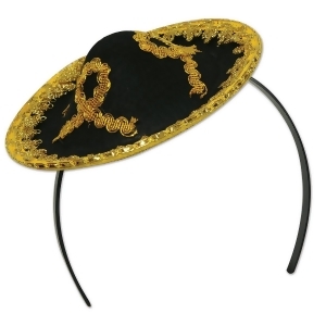 Club Pack of 12 Festive Mexican Sombrero Party Headband Accessory One Size - All