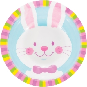 Pack of 12 White and Pink Easter Bunny Printed Decorative Bowl 6.5 - All