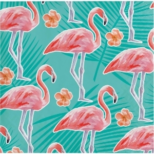 Club Pack of 192 Blue and Pink Tropical Island Oasis Beverage Napkins 5 - All