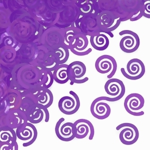 Club Pack of 12 Purple swirl mint Designed Party Confetti Bags 0.5 oz - All