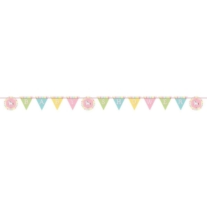 Pack of 6 Yellow and Blue Baby Shower Themed Party Ribbon Banners 8.25 - All