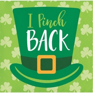 Club Pack of 192 Green St. Patrick's Hat Themed 2-Ply Disposable Beverage Napkin 5 - All