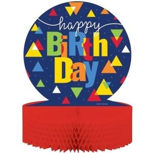 Pack of 6 Multicolored Happy Birthday Party Centerpiece 12 - All