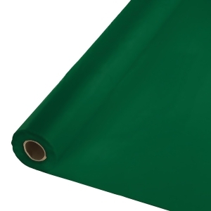 250 Hunter Green Royal Magic Decorative Disposable Banquet Table Roll - All