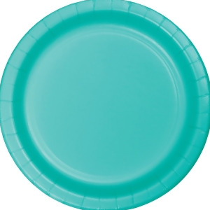 Club Pack of 240 Decorative Teal Lagoon Disposable Round Luncheon Plates 7 - All