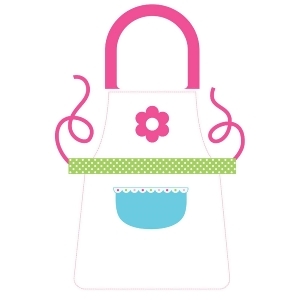25 Pink and White Lets Cook Women's Grilling Chef's Apron - All