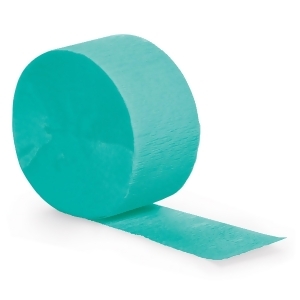 Club Pack of 12 Teal Crepe Paper Party Streamers 81' - All
