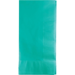 Club Pack of 600 Decorative Teal Lagoon 2-Ply Dinner Napkins 16 - All