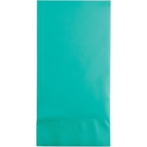 Club Pack of 192 Teal Premium 3-Ply Disposable Guest Towel - All