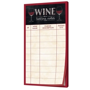 Pack of 12 Black and Red Sip Sip Hooray Wine Tasting Score Sheets 8.8 - All