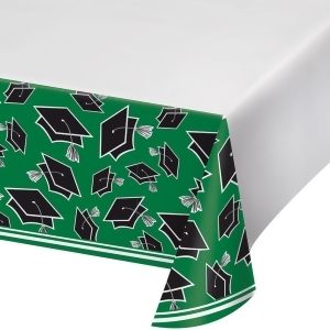 Club Pack of 12 Green and Black School Spirit Decorative Table Cover 102 - All