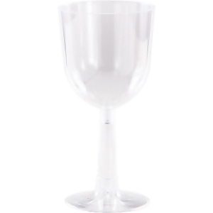 Club Pack of 48 Clear Reusable Stemmed Wine Party Drinking Glasses 12 oz. - All