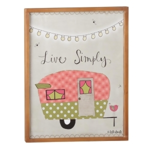 Set of 2 Brown and Green Live Simply Quoted Camper Wall Decor 17 - All