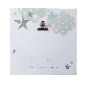 Silver and Gray Stars Printed Twinkle Twinkle Clip Decorative Frame 10 - All