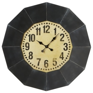 32 Black and Yellow Oversized frame Decorative Analog Wall Clock - All