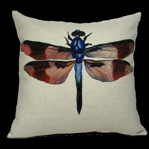 18 Antique Style Dragonfly Decorative Accent Throw Pillow Cover with Insert - All