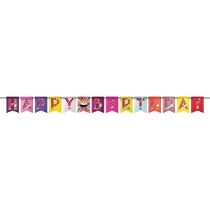 Pack of 6 Multicolored Foil Birthday Cake Decorative Party Banner 8.3 - All
