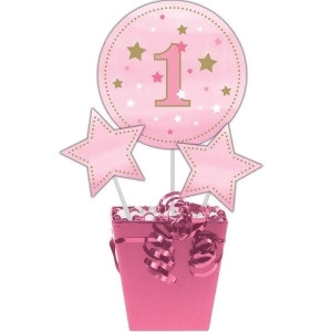 Club Pack of 18 Pink and Green Centerpiece One Little Star Girl Centerpiece Sticks 17.1 - All