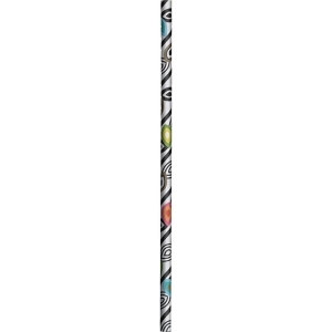 Club Pack of 288 Gray and Black Foli Flexible Party Favor Paper Straws 9.7 - All