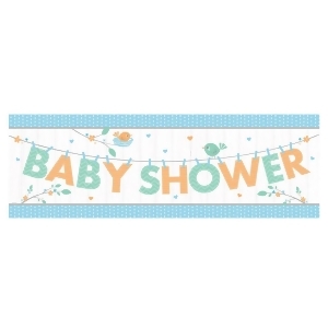 Pack of 6 Green and Orange Sunshine Baby Shower Banner 24 - All