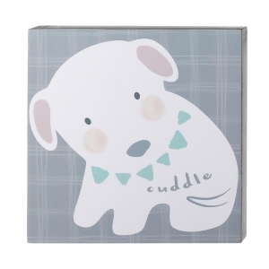 Pack of 2 Gray and White Decorative Cuddle Dog Designed Wall Decor 9 - All