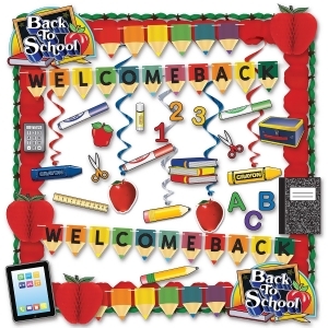 Welcome Back to School Teacher's Decorating Kit 36 Pieces - All