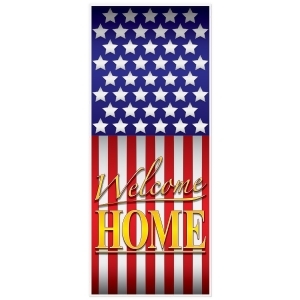 Club Pack of 12 Stars and Stripes Patriotic Welcome Home Door Cover 30 x 6' - All