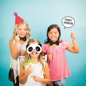 Club Pack of 60 Black and White Decorative Panda Monium Photo Props 15.5 - All