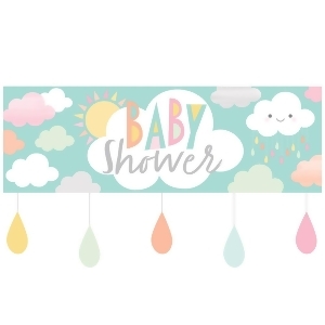 Pack of 6 Blue and White Sunshine Baby Shower Giant Party Banner 8.5 - All