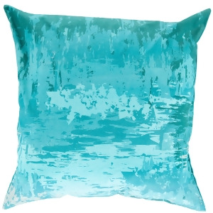 20 Turquoise Blue Woven Abstract Pattern Decorative Square Throw Pillow - All