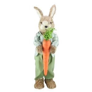 19 Spring Sisal Standing Bunny Rabbit Figure with Carrot - All