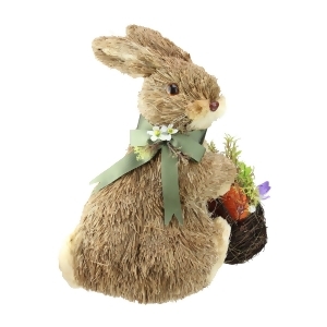11.25 Sitting Bunny Wearing Green Scarf Facing Right Figure - All