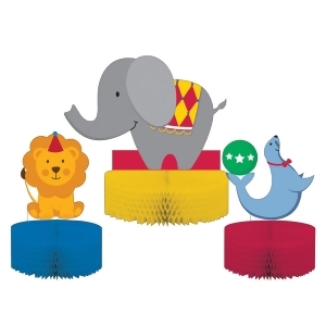 Pack of 6 Subtly Colored Circus Themed Decorative Centerpiece Standup 13.5 - All