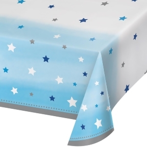 Pack of 6 Blue and White One Little Star Theme Decorative Table Cover 102 - All
