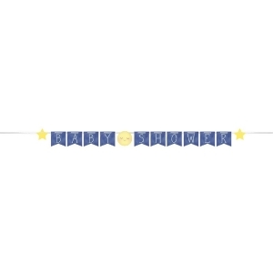 Pack of 6 Blue and Yellow Baby Shower Decorative Ribbon Banner 8 - All