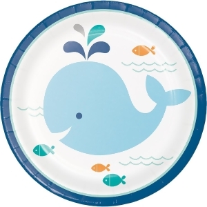 Club Pack of 96 Subtle Colored Lil Spout Blue Disposable Luncheon Plates 6.8 - All