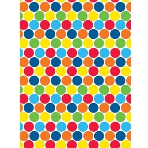 Pack of 6 Vibrant Colored Polka Dots Printed Decorative Photo Backdrops 15 - All