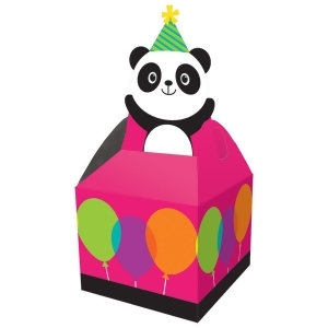 Club Pack of 48 Vibrantly Colored Panda Monium Favor Boxes 9.5 - All