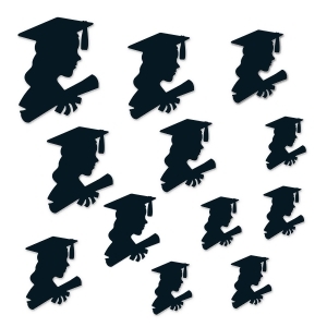 Club Pack of 144 Assorted School Girl Graduate Silhouettes Hanging Decorations 12 - All