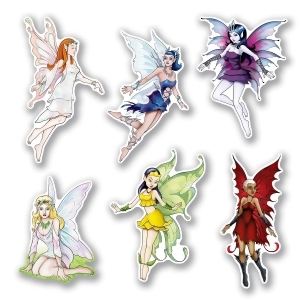 Club Pack of 72 Fantasy Princess Fairy Cutouts Party Wall Decorations 12 - All