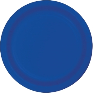 Club Pack of 240 Cobalt Blue Paper Party Dinner Plates 9 - All