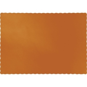 Club Pack of 600 Dark yellow and Brown Disposable Table Placemats 15.5 - All