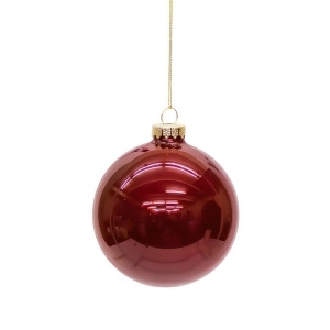 Club Pack of 12 Shiny Ruby Red Glass Christmas Ball Ornaments 4 - All
