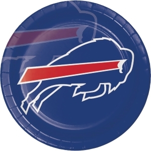 Club Pack of 96 Buffalo Bills Paper Party Dinner Plates 9 - All