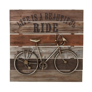 Pack of 2 Life Is A Beautiful Ride Vintage Bicycle Wall Decor 23.75 - All