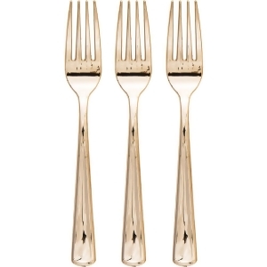 Club Pack of 288 Shiny Metallic Gold Party Cutlery Assortments 8.2 - All